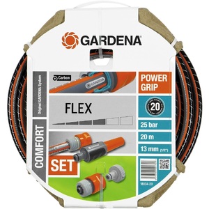 Шланг и комплект для полива GARDENA Шланг Flex 9x9 1/2" х 20 м комплект 18034-20.000.00