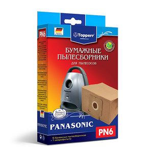 Бумажные пылесборники  для пылесосов PANASONIC Topperr PN 6