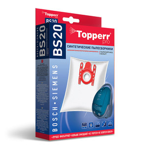 Синтетические пылесборники  для пылесосов BOSCH и SIEMENS Topperr BS 20