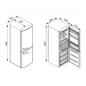 Холодильник двухкамерный Franke FCB 350 AS PW R A++