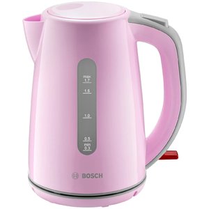 Электрочайник и термопот Bosch TWK7500K, розовый/серый
