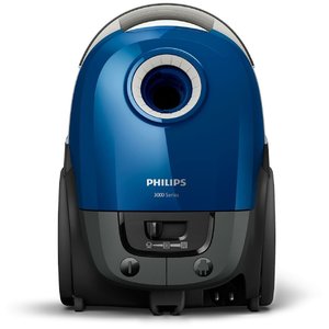 Пылесос с мешком для сбора пыли Philips XD3010/01, королевский синий