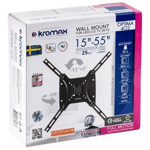 Кронштейн для LED/LCD телевизора Kromax OPTIMA-402 black