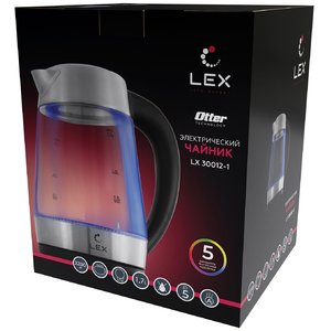 Электрочайник и термопот LEX LX 30012-1 черный