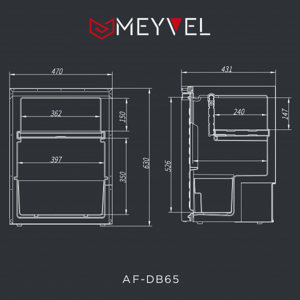 Автомобильный холодильник Meyvel AF-DB65