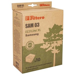Фильтр для пылесоса Filtero SAM 03 (10+фильтр) ECOLine XL