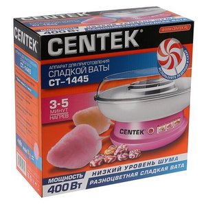 Аппарат для сахарной ваты Centek CT-1445 розовый/белый