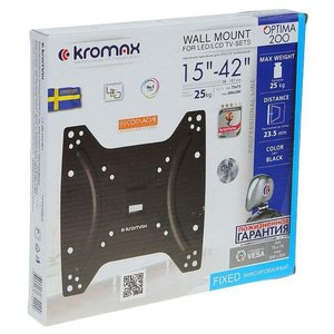 Кронштейн для LED/LCD телевизора Kromax OPTIMA-200 black