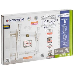 Кронштейн для LED/LCD телевизора Kromax IDEAL-6 new white