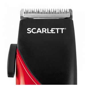 Машинка для стрижки Scarlett SC-HC63C24, черный/красный